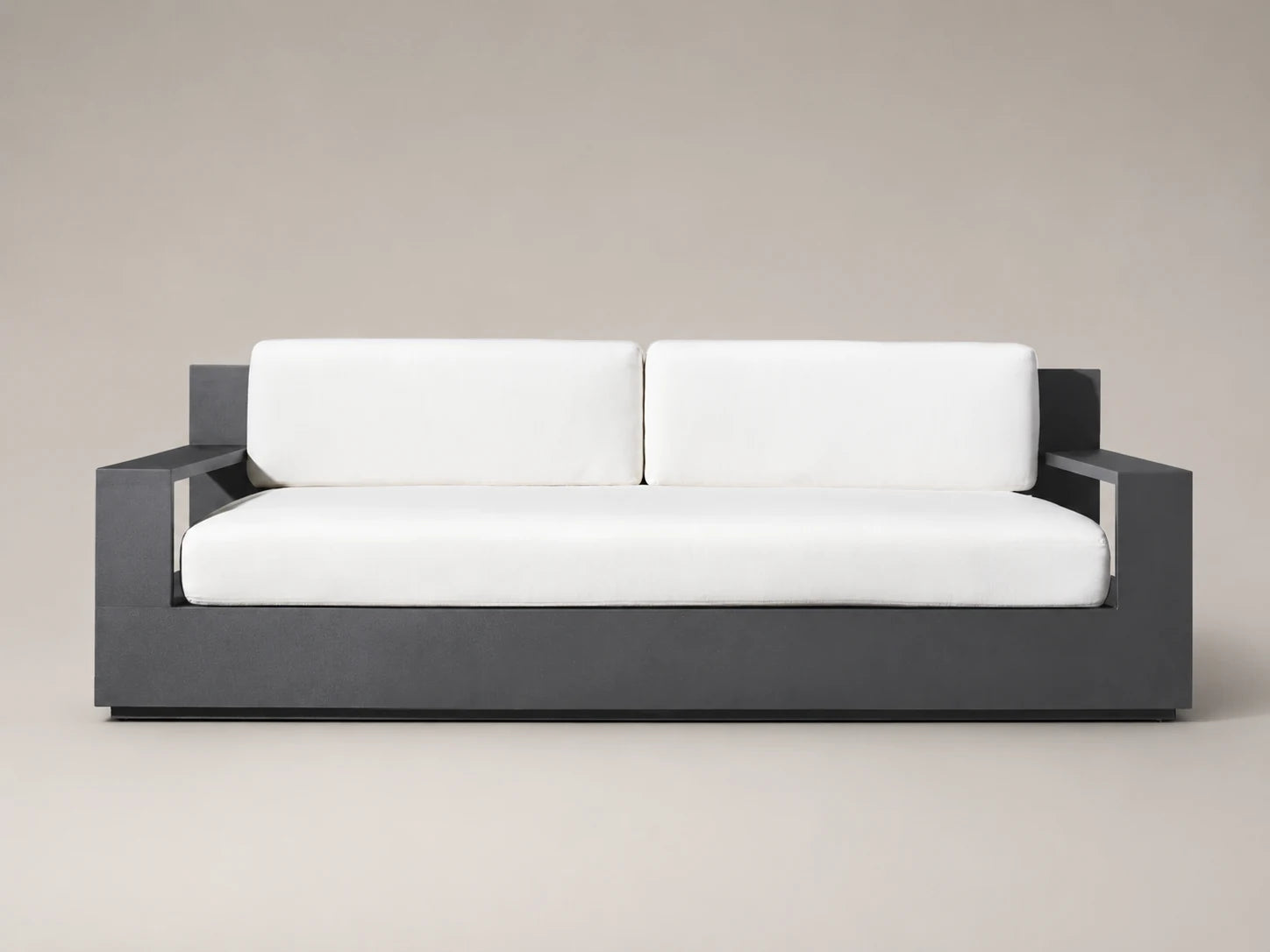 Outdoor Two-Seat Sofa, Aluminum Frame, Performance Fabric, product view