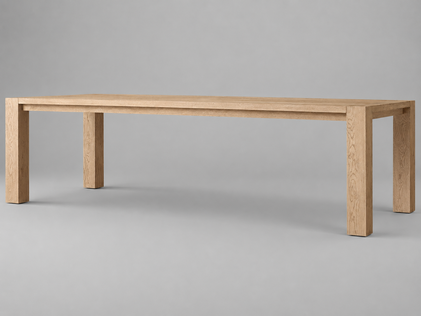 Expandable Solid Oak Dining Table,8-10 seats