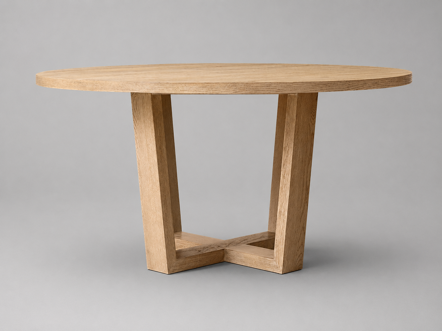 Round Oak Dining Table