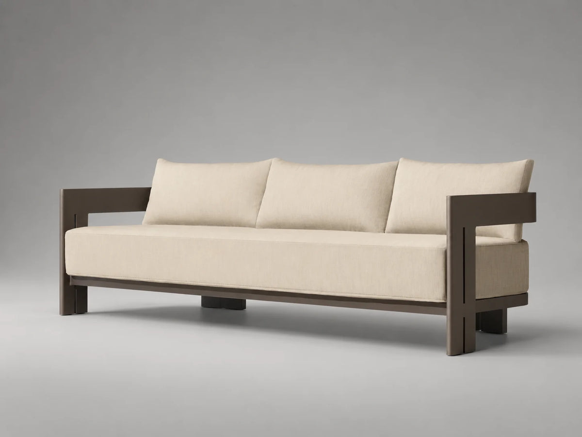 Outdoor Sofa, Wood Frame, Performance Fabric, product view