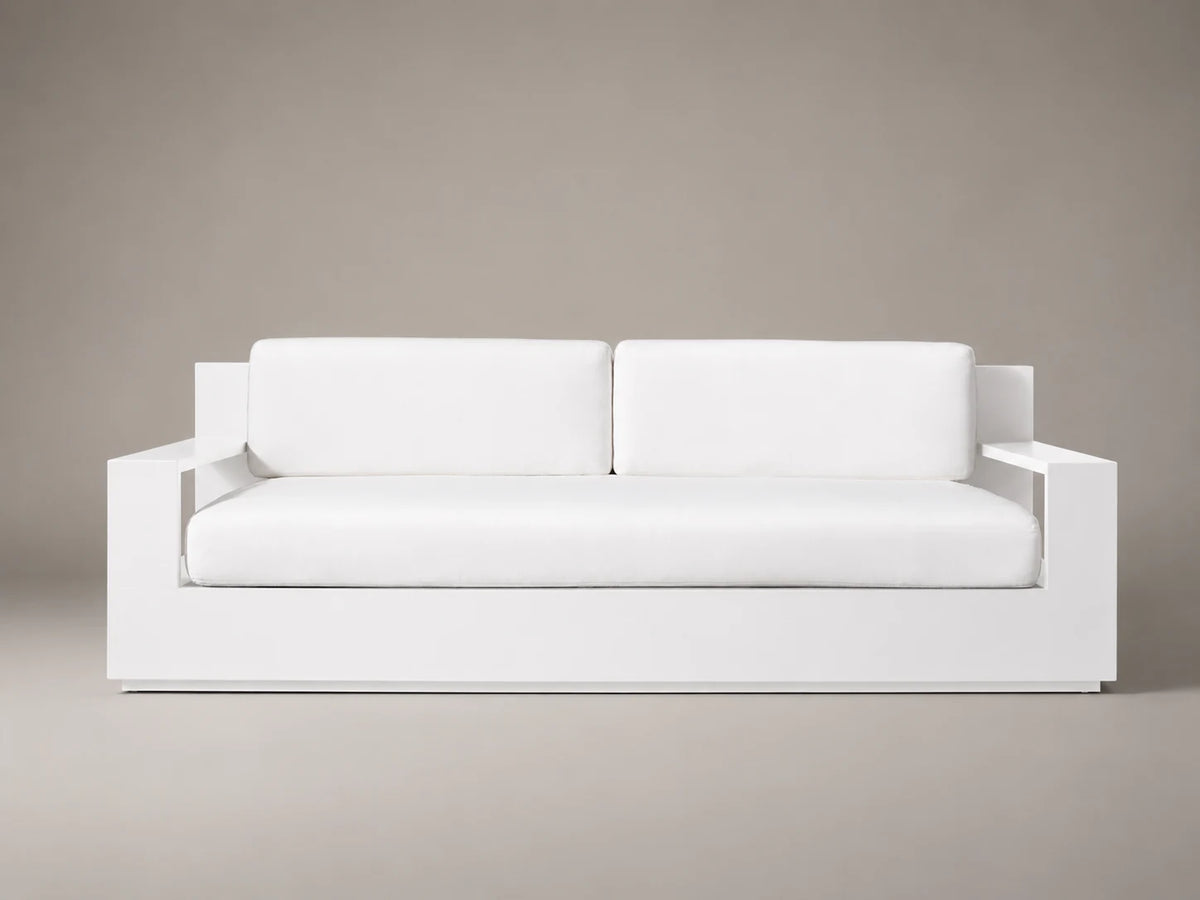 Outdoor Two-Seat Sofa, Aluminum Frame, Performance Fabric, product view