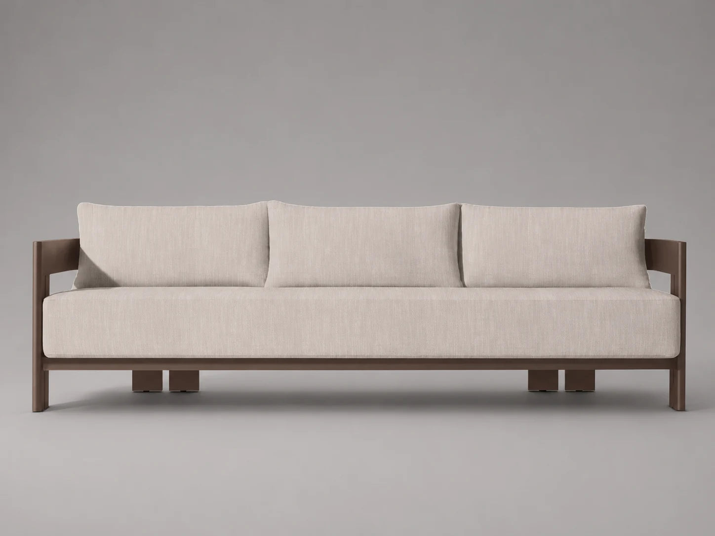 Outdoor Sofa, Wood Frame, Performance Fabric, product view