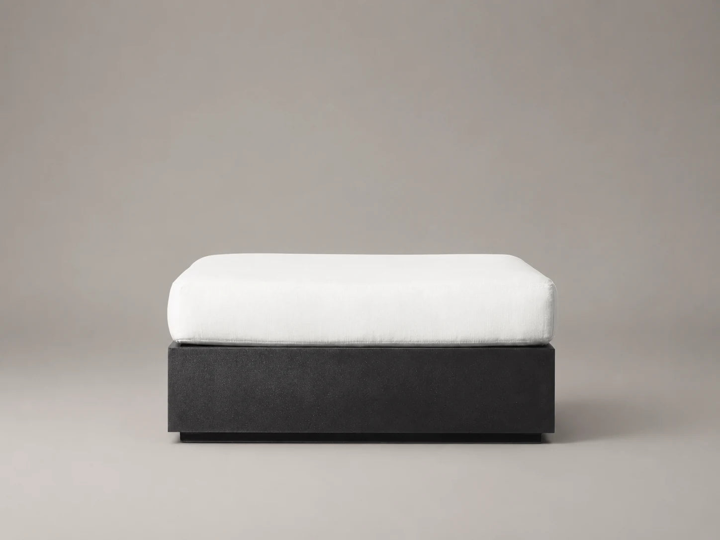 Outdoor Ottoman, Aluminum Frame, Performance Fabric, product view