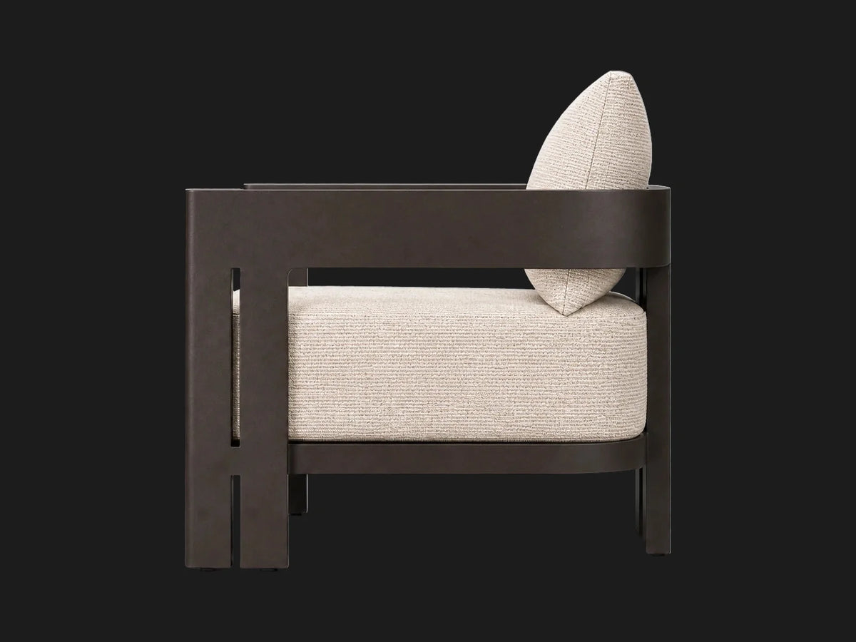 outdoor-chair-aluminum-frame-performance-grade-fabric #Fabric & Color_Performance Woven Chenille Desert
