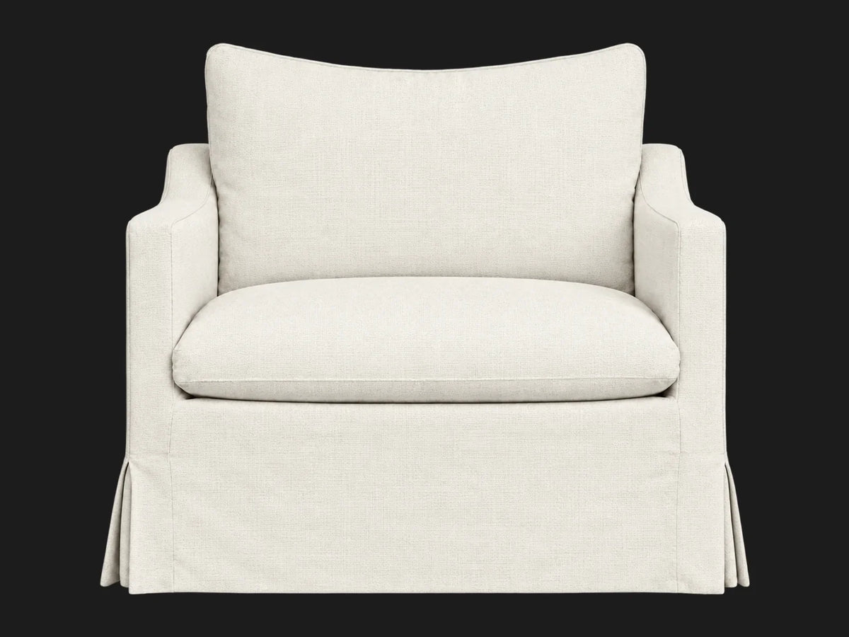Amelia Chair — Performance Linen Weave Flour