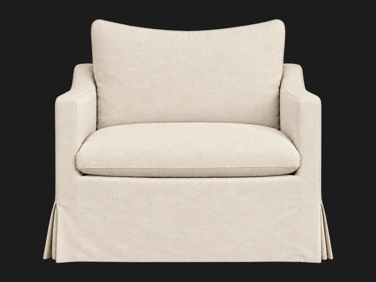Amelia Chair — Performance Woven Chenille Desert