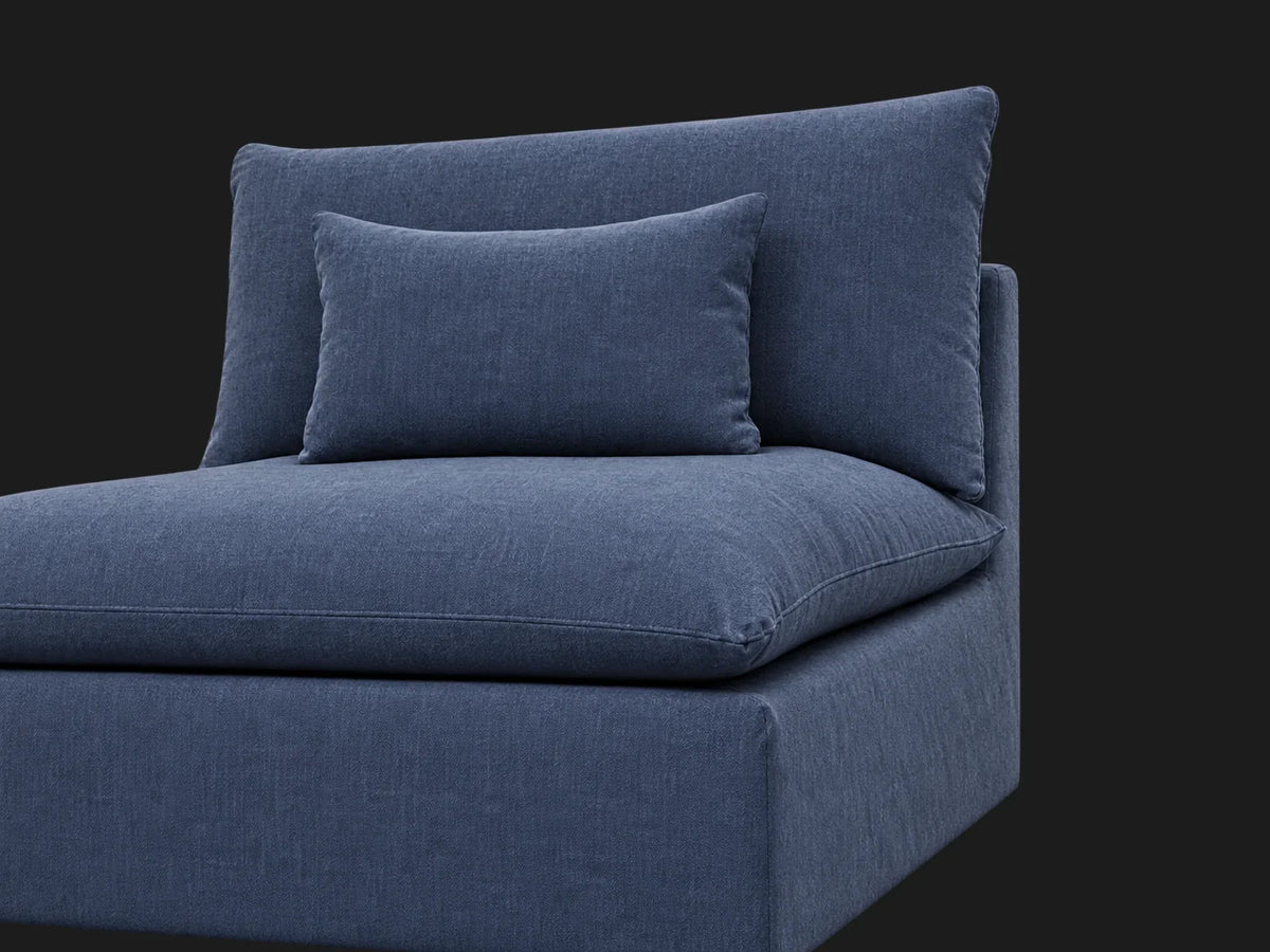 Aria Chair in Heritage Belgian Linen Lake - gallery view 4