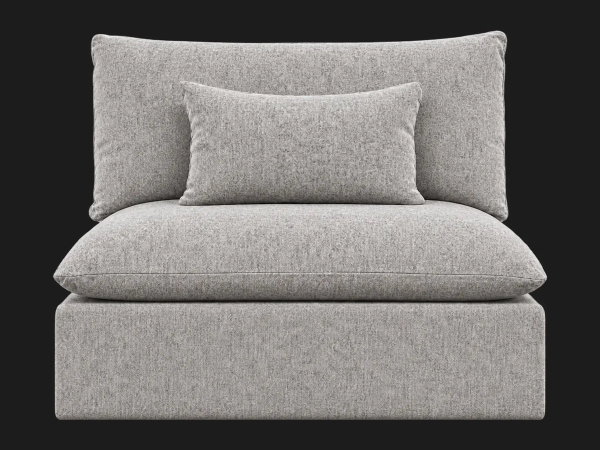 Aria Chair in Italian Brushed Wool Moon #Fabric & Color_Italian Brushed Wool Moon