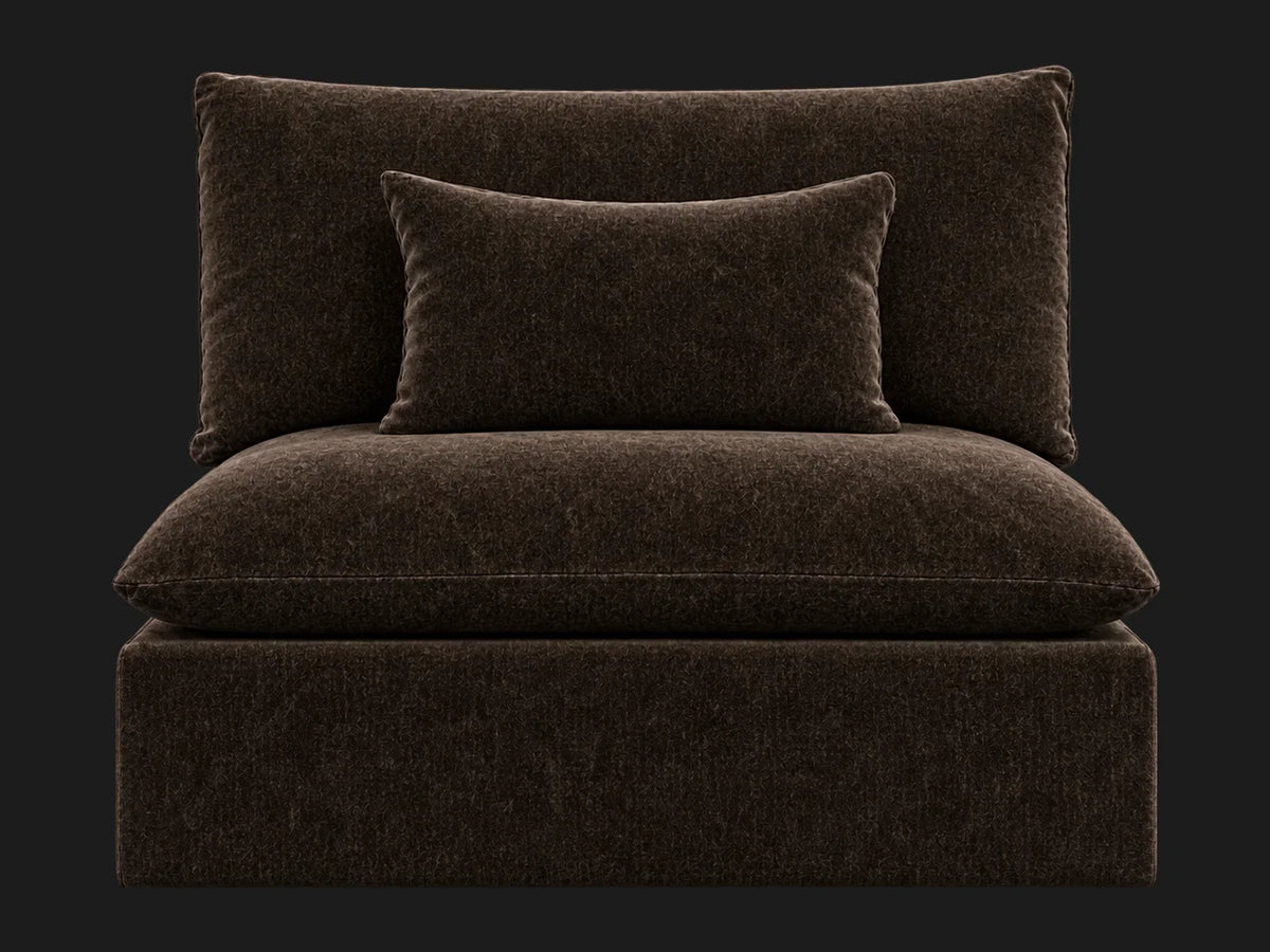 Aria Chair in Mohair Chocolate #Fabric & Color_Mohair Chocolate