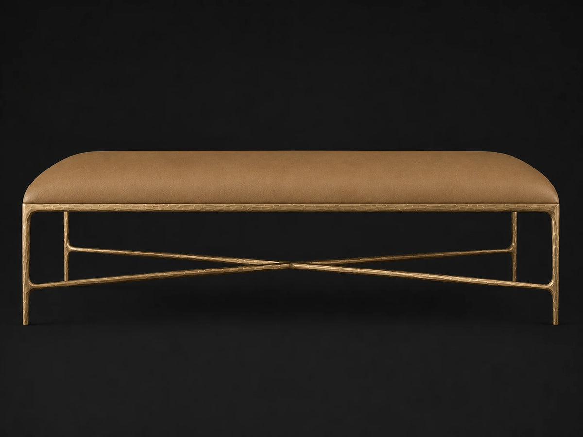 Rectangular Coffee Ottoman, Leather