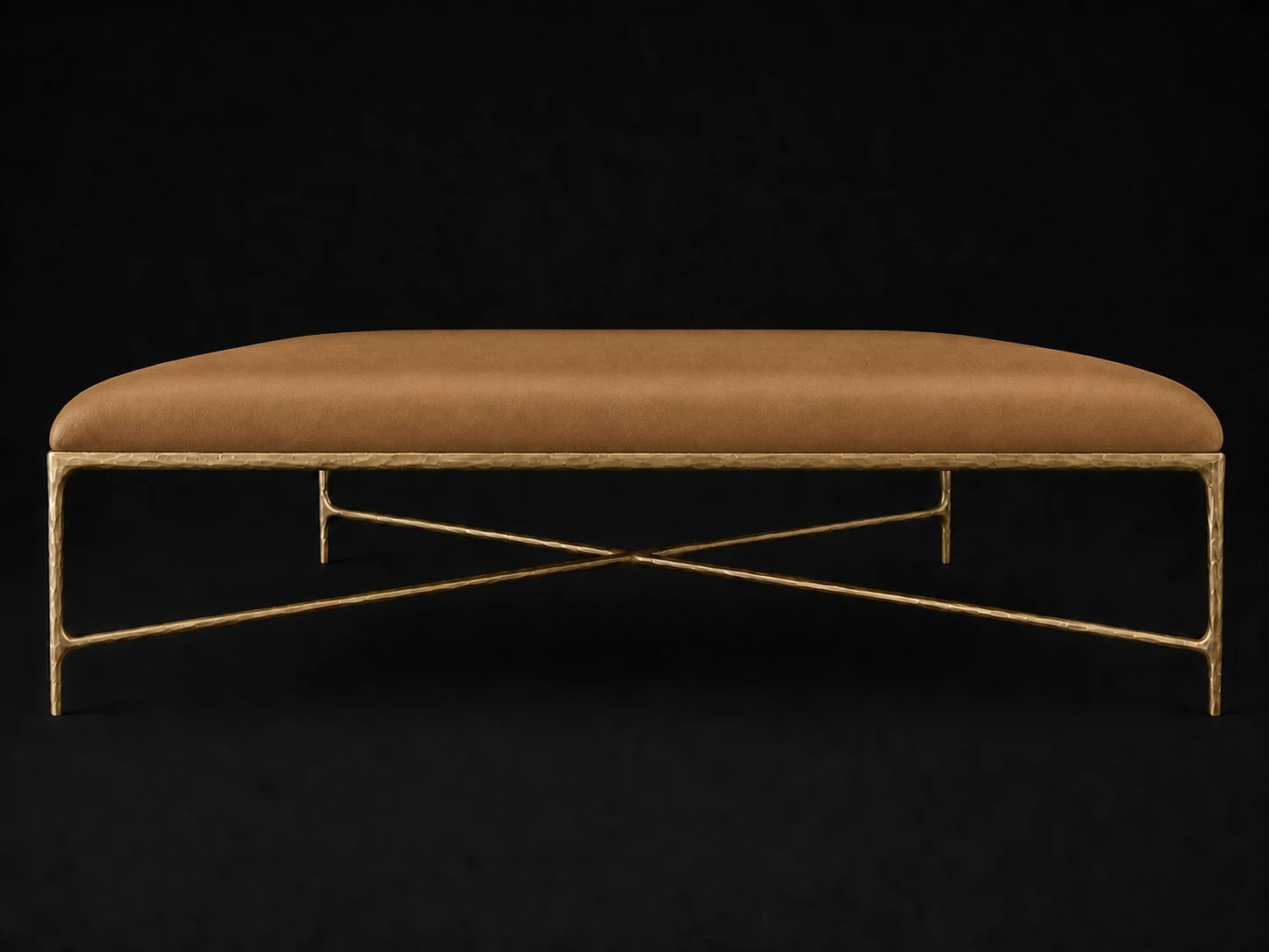 Square Coffee Ottoman, Leather