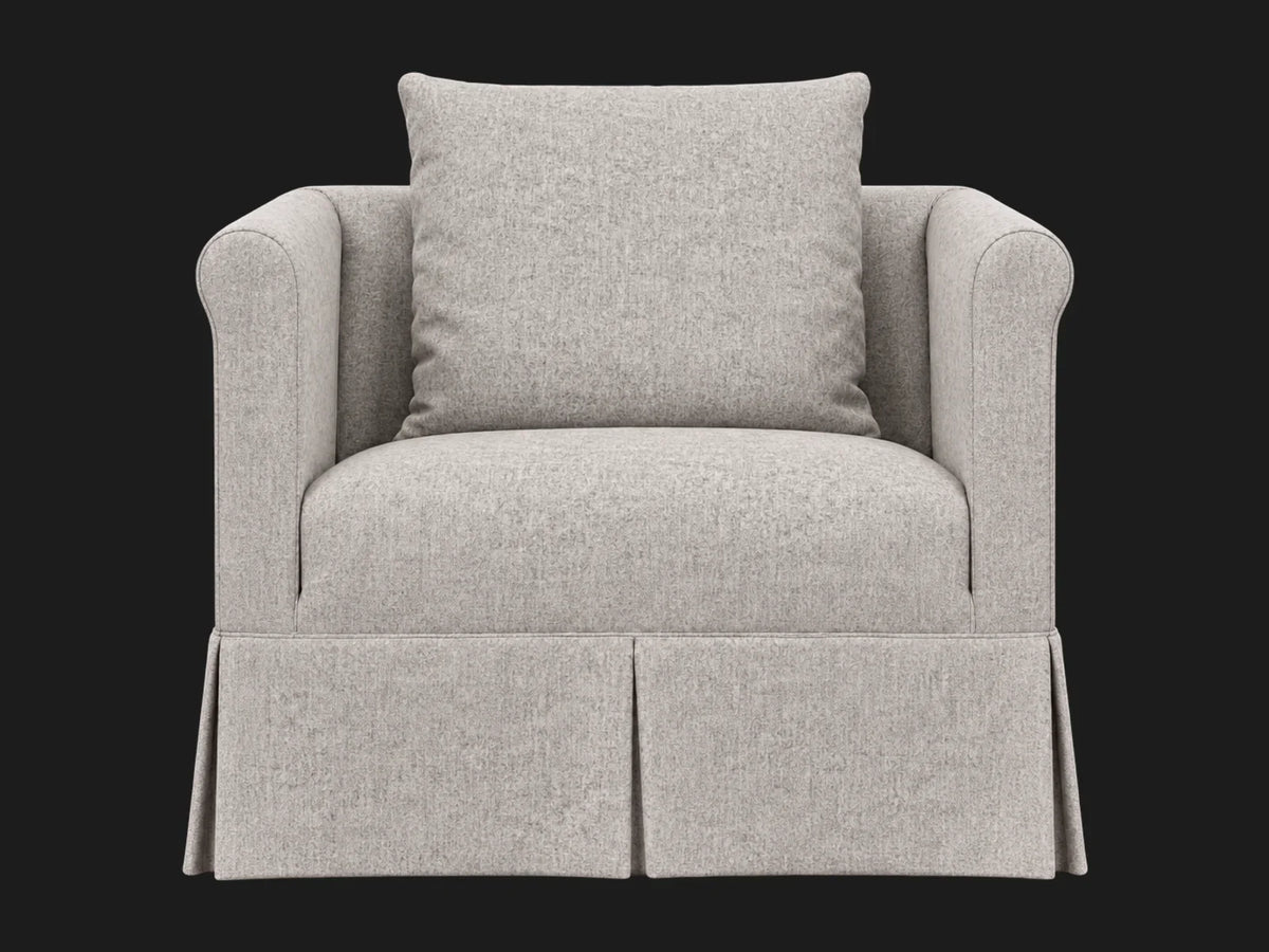 Dalia Chair #Fabric & Color_Italian Brushed Wool Moon