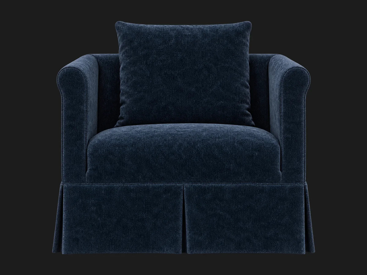 Dalia Chair #Fabric & Color_Mohair Admiral