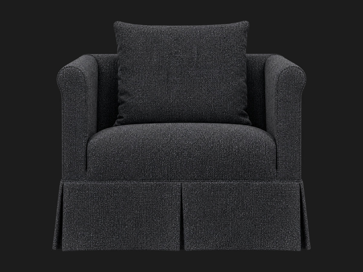 Dalia Chair #Fabric & Color_Performance Textural Weave Marina