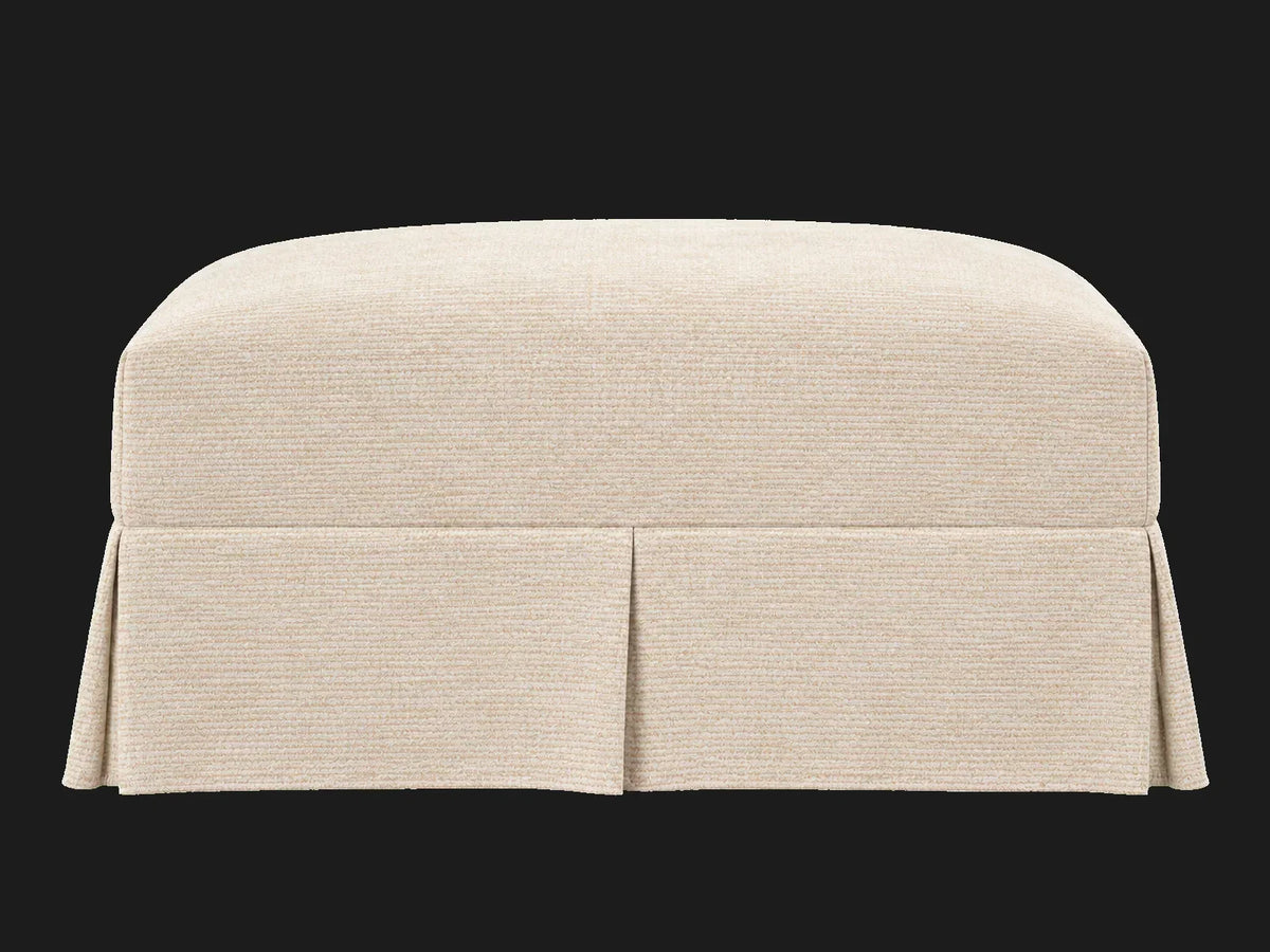 Dalia Ottoman — Performance Woven Chenille Desert