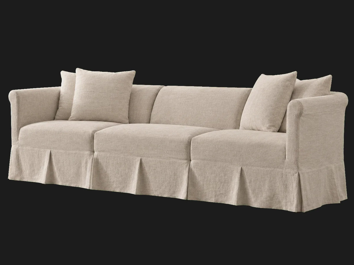 Dalia Sectional — Performance Textural Weave Earthen hero