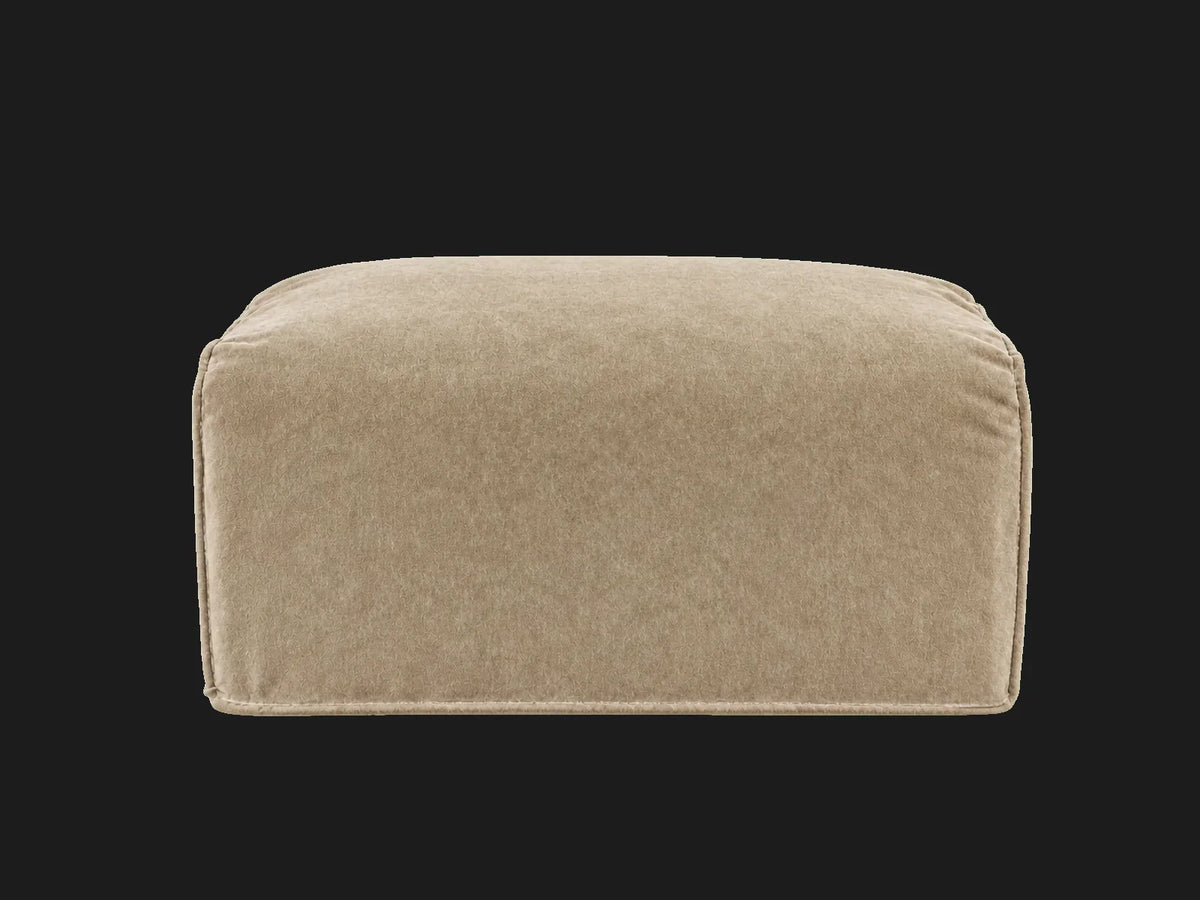 Devyn Ottoman — Mohair Almond