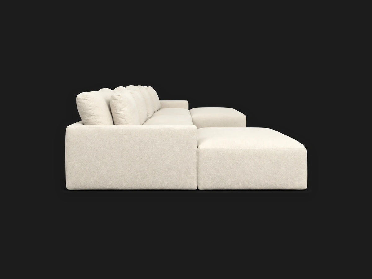 Devyn U-Shape Sectional — devyn u shape 02 side wool vanilla