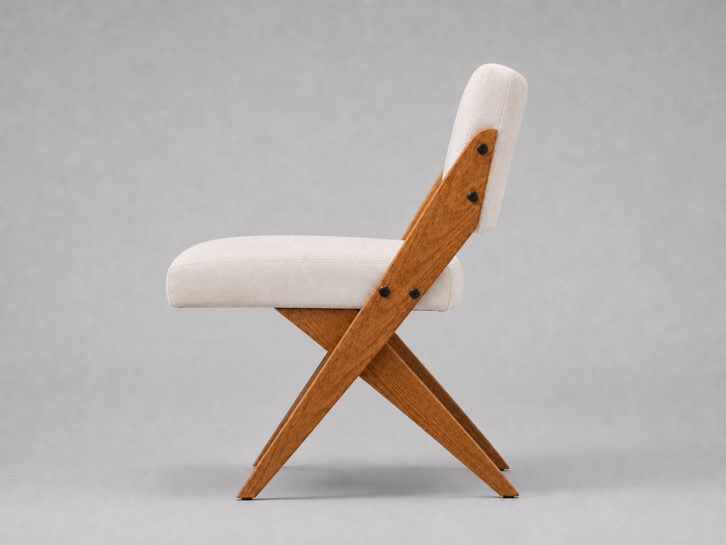 Teak Dining Chairs, Performance Fabric