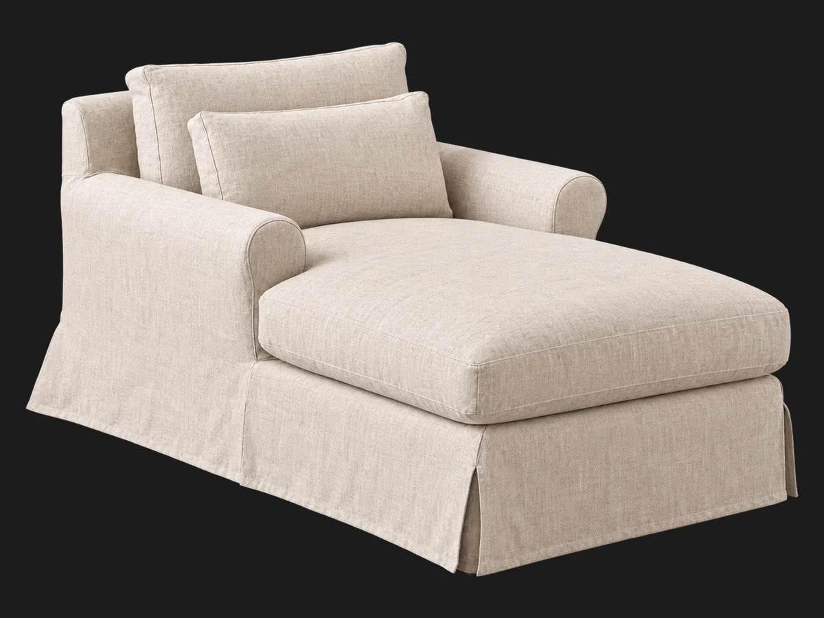 Elias Daybed – Heritage Belgian Linen Petal