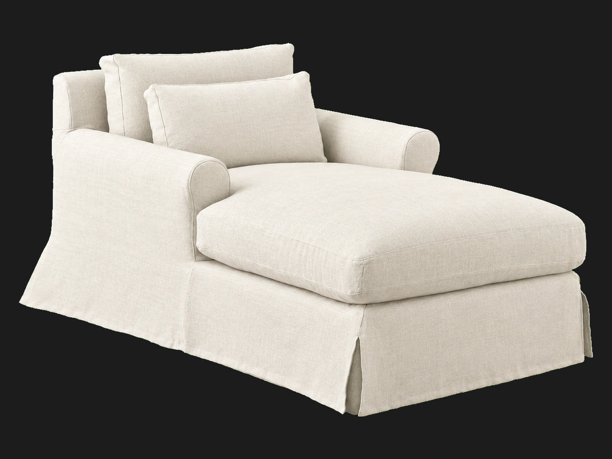 Elias Daybed – Performance Linen Weave Flour