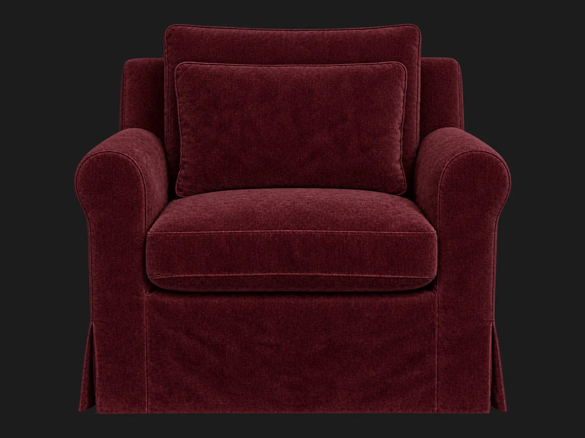 elias-swivel-chair #Fabric & Color_Mohair Crimson