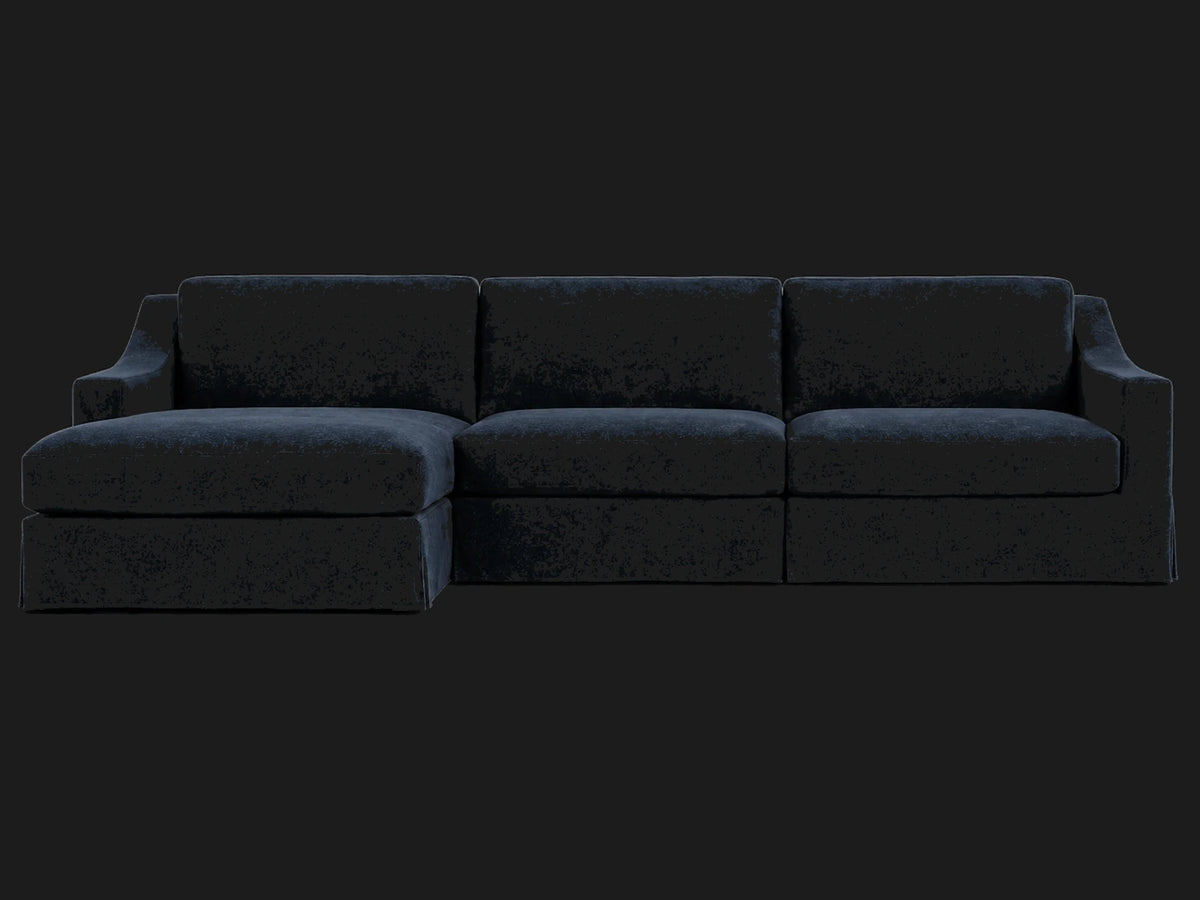 MODENA 4-Piece Left-Arm Chaise Sectional – Mohair