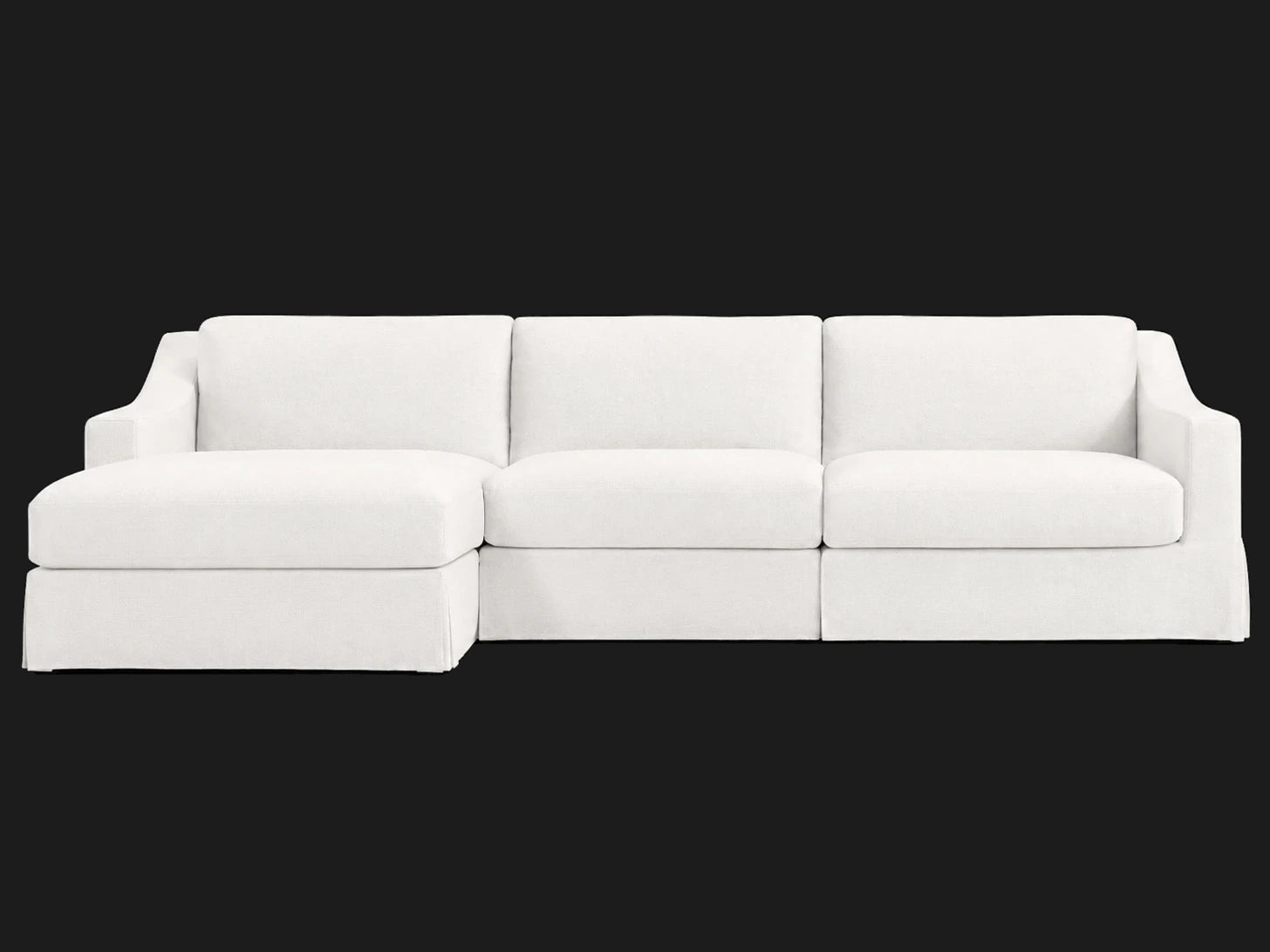 #Fabric & Color_Performance Linen Weave Pure White