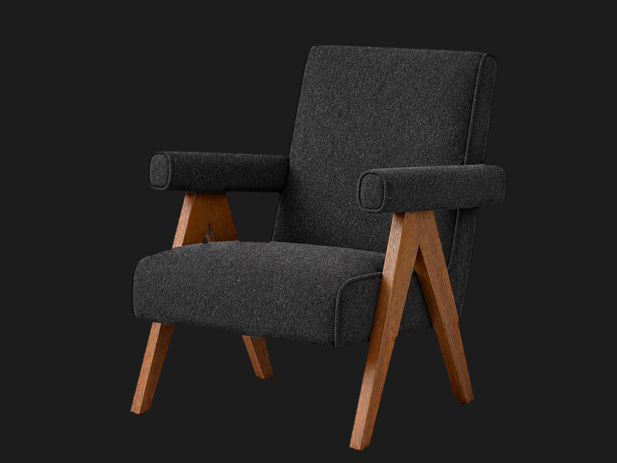 lounge-chairs-nubuck-leather-rye #Fabric & Color_Italian Brushed Wool Pepper