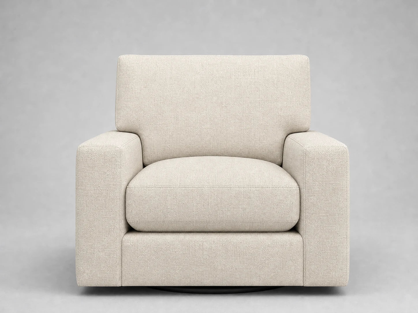 lounge-chairs-pb-comfort-swivel-xl-belgian-linen-agate #Fabric & Color_Performance Linen Weave Prairie