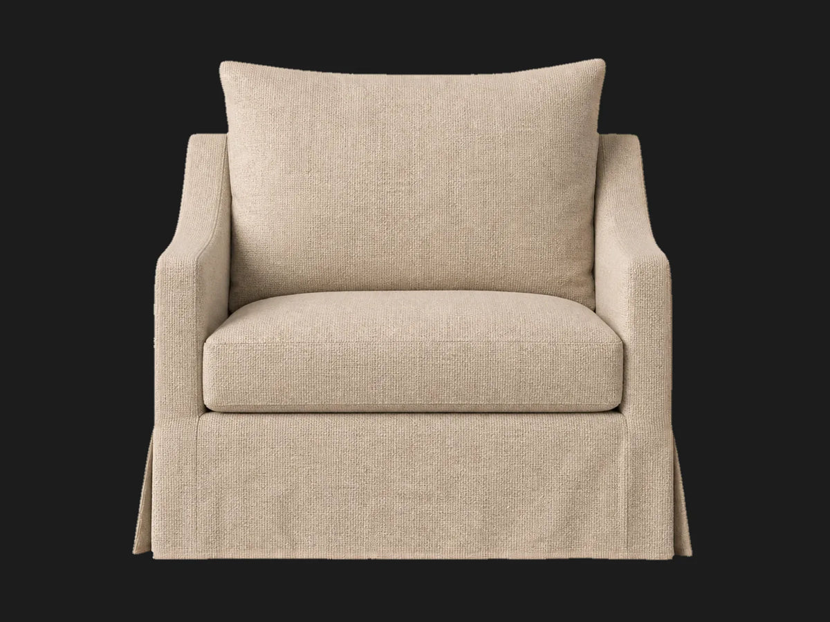 lounge-chairs_york-slope-swivel-linen-weave-pure-white #Fabric & Color_Heritage Belgian Linen Petal