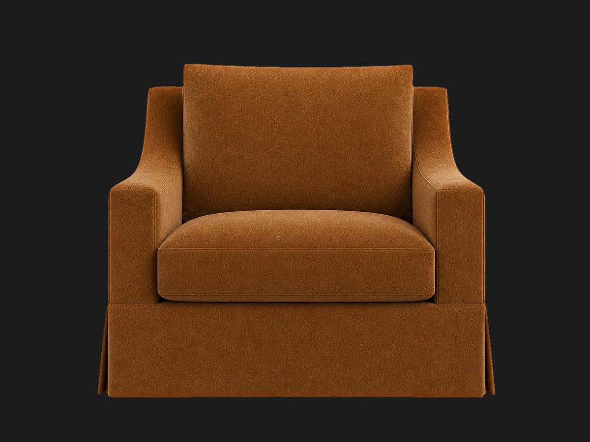 lounge-chairs_york-slope-swivel-linen-weave-pure-white #Fabric & Color_Performance Velvet Cider