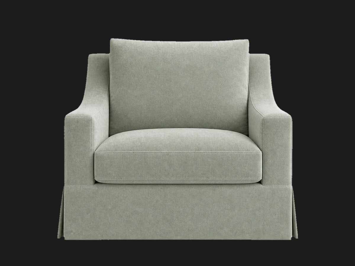 lounge-chairs_york-slope-swivel-linen-weave-pure-white #Fabric & Color_Performance Velvet Seafoam