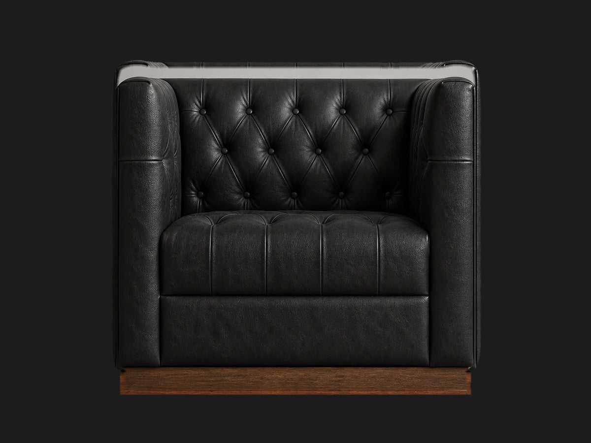 edgewood-leather-swivel-chair_costa-leather-jet #Fabric & Color_Top Grain Aniline Leather Black
