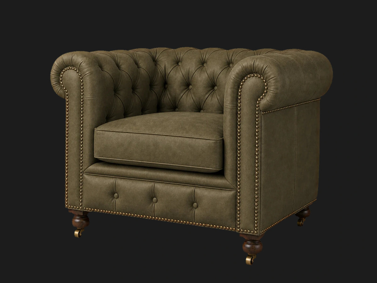 lounge-chairs-costa-leather-jet #Fabric & Color_Nubuck Leather Artichoke