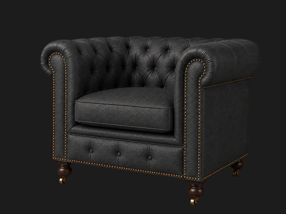 lounge-chairs-costa-leather-jet #Fabric & Color_Pebbled Leather Ink