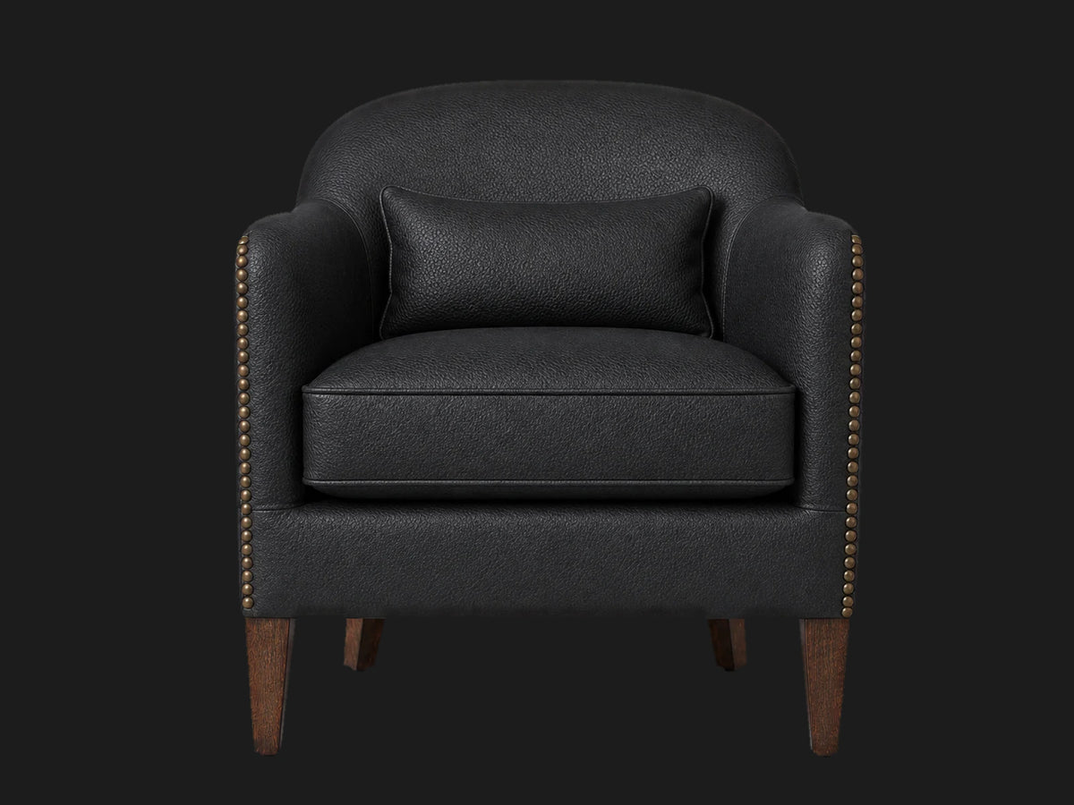 lounge-chairs-aniline-leather-black-walnut-vintage #Fabric & Color_Pebbled Leather Ink