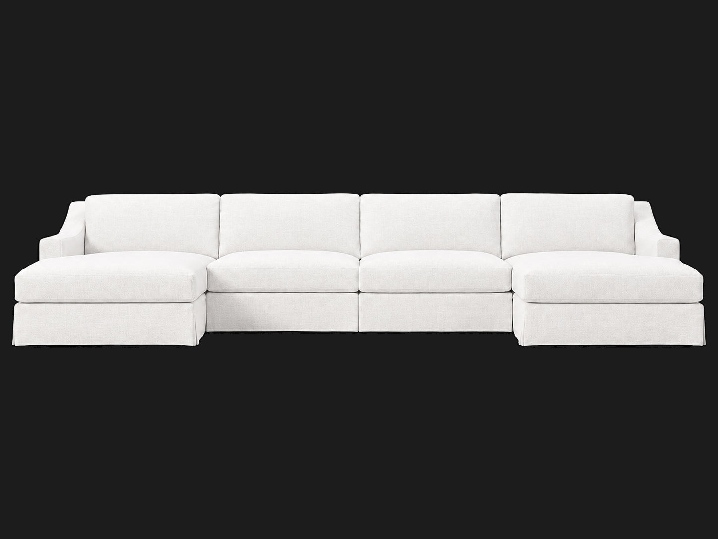 #Fabric & Color_Performance Linen Weave Pure White