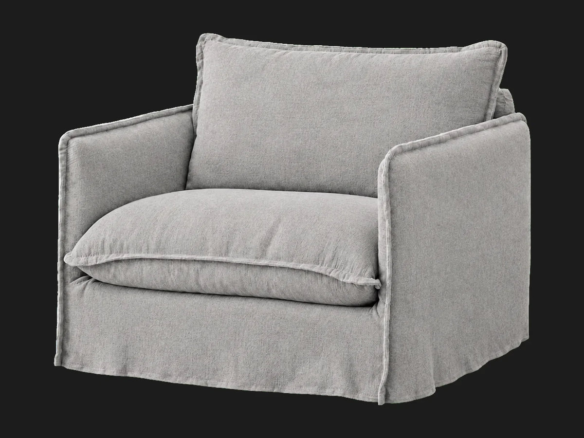 Neva Chair #Fabric & Color_Italian Brushed Wool Moon