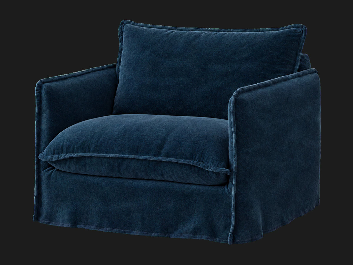 Neva Chair #Fabric & Color_Mohair Admiral