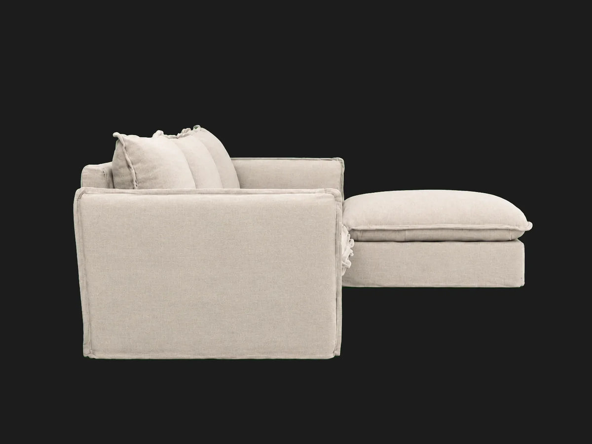 Neva 4-Piece Chaise Sectional — side view
