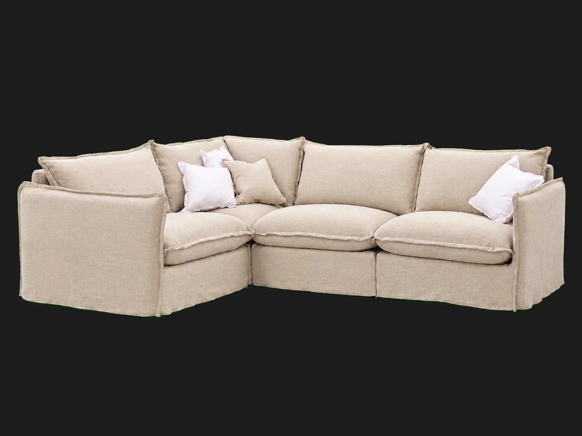 Neva L-Shape Sectional — styled front view