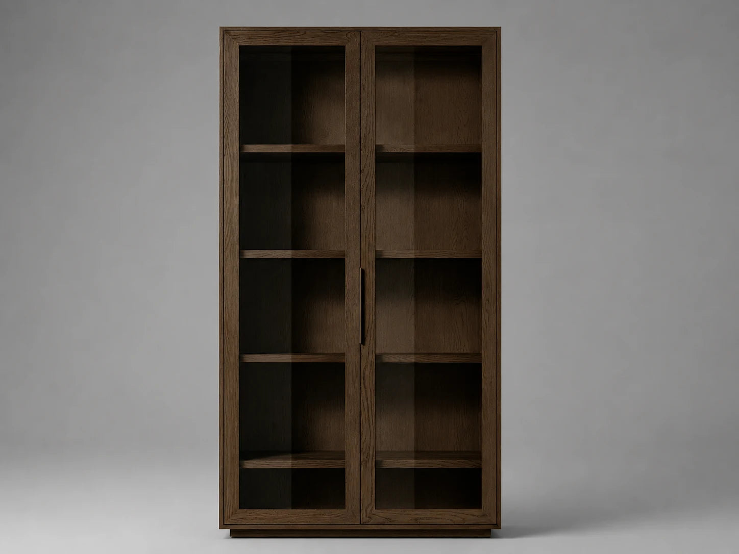 oak-glass-display-cabinet-1 #Wood Finish_Brown Oak
