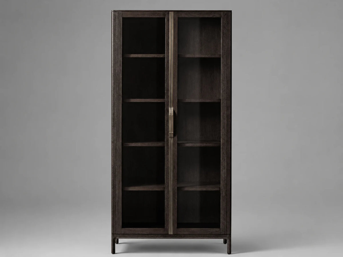 oak-glass-display-cabinet-2 #Wood Finish_Black Oak