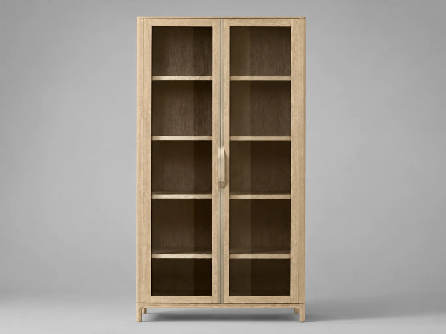 oak-glass-display-cabinet-2 #Wood Finish_Greige Oak