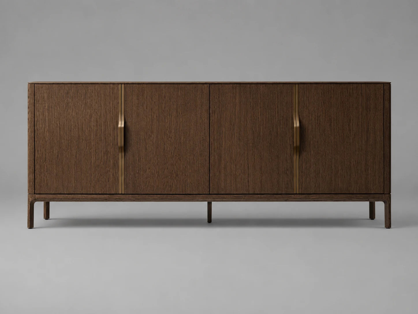 oak-sideboard-4-door-1 #Wood Finish_Brown Oak