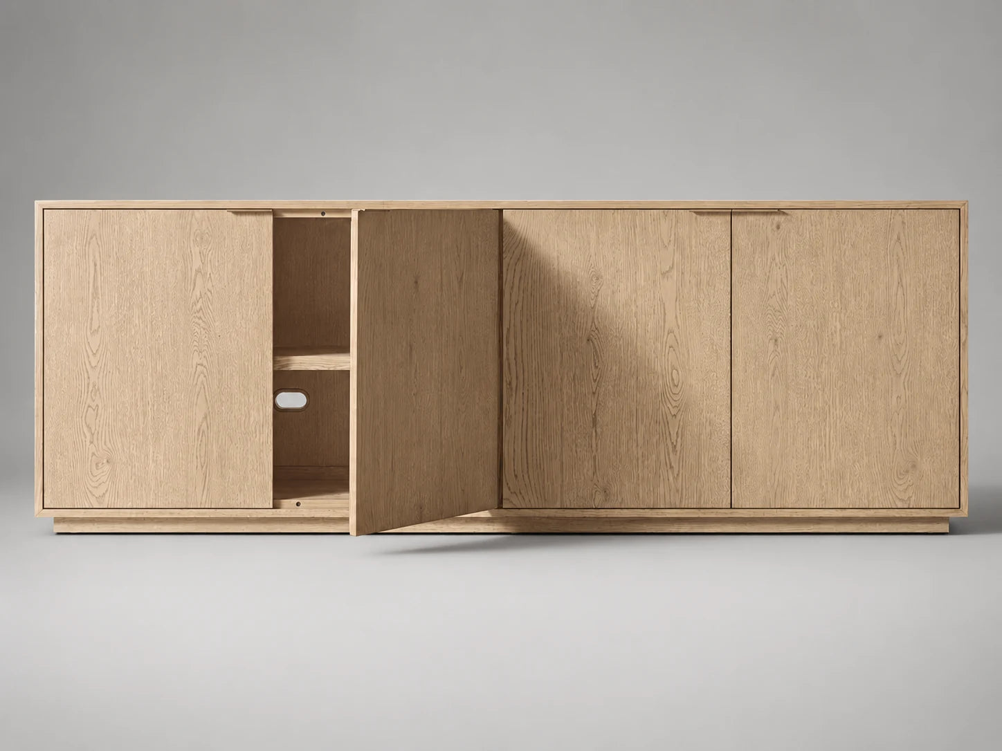 4-Door Oak Sideboard II, detail view