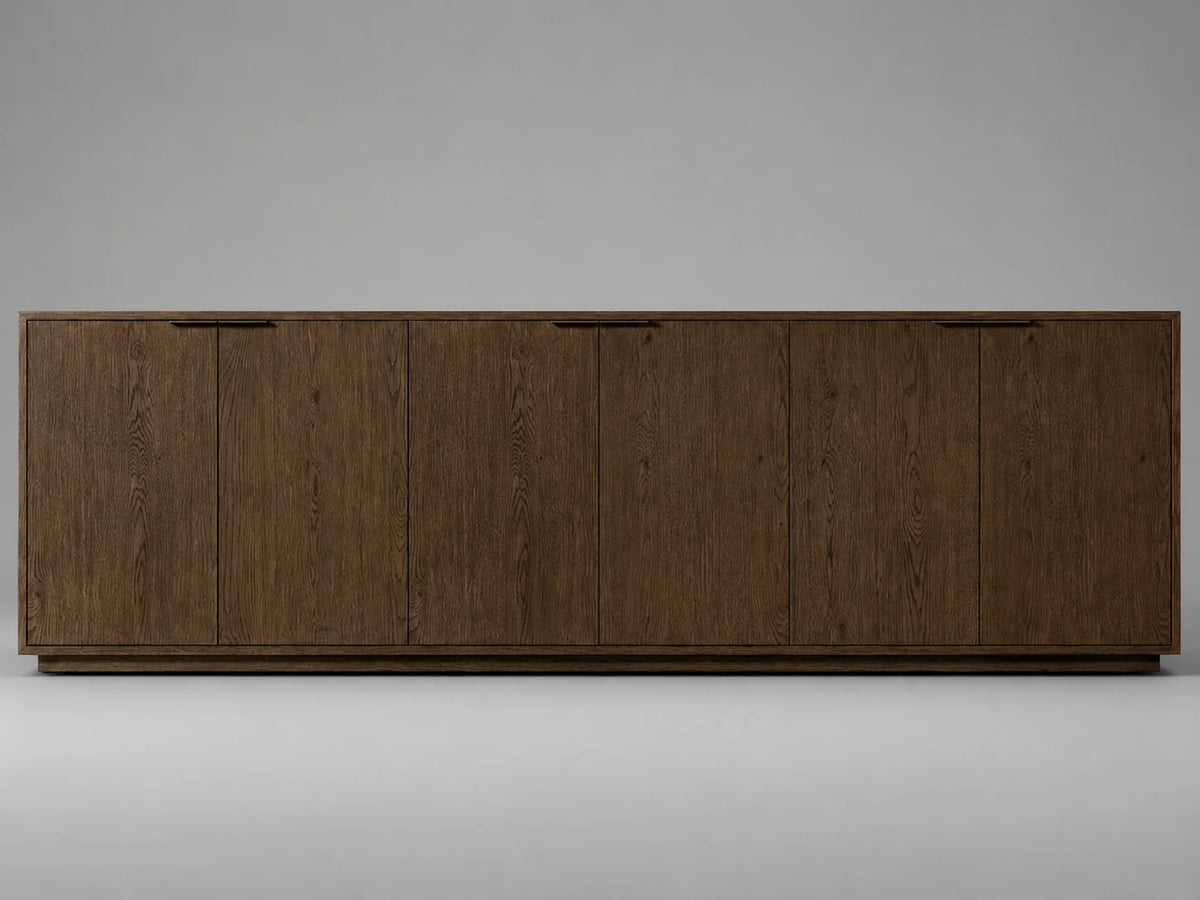 oak-sideboard-6-door-1 #Wood Finish_Brown Oak
