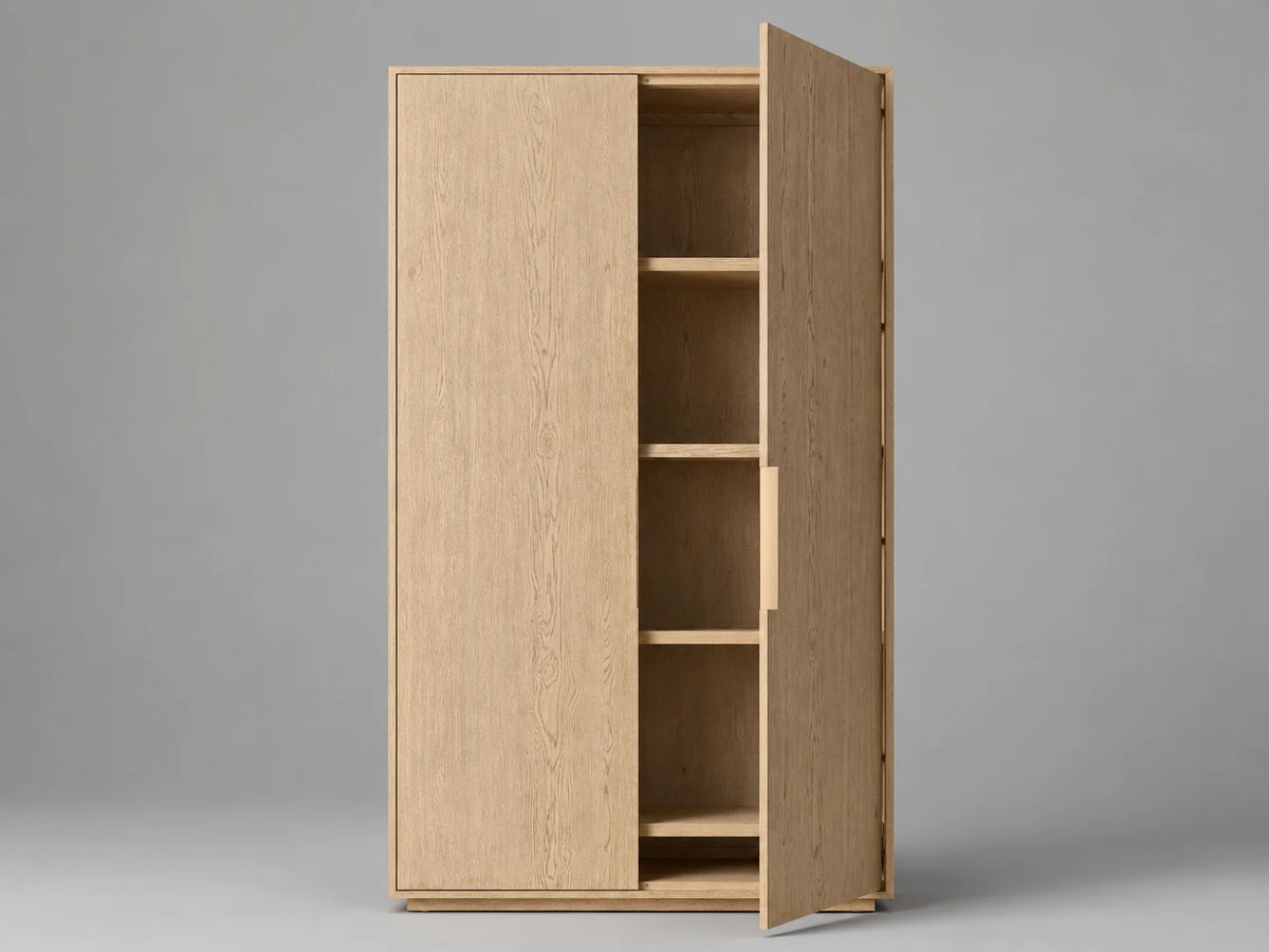 Oak Storage Cabinet I, detail view