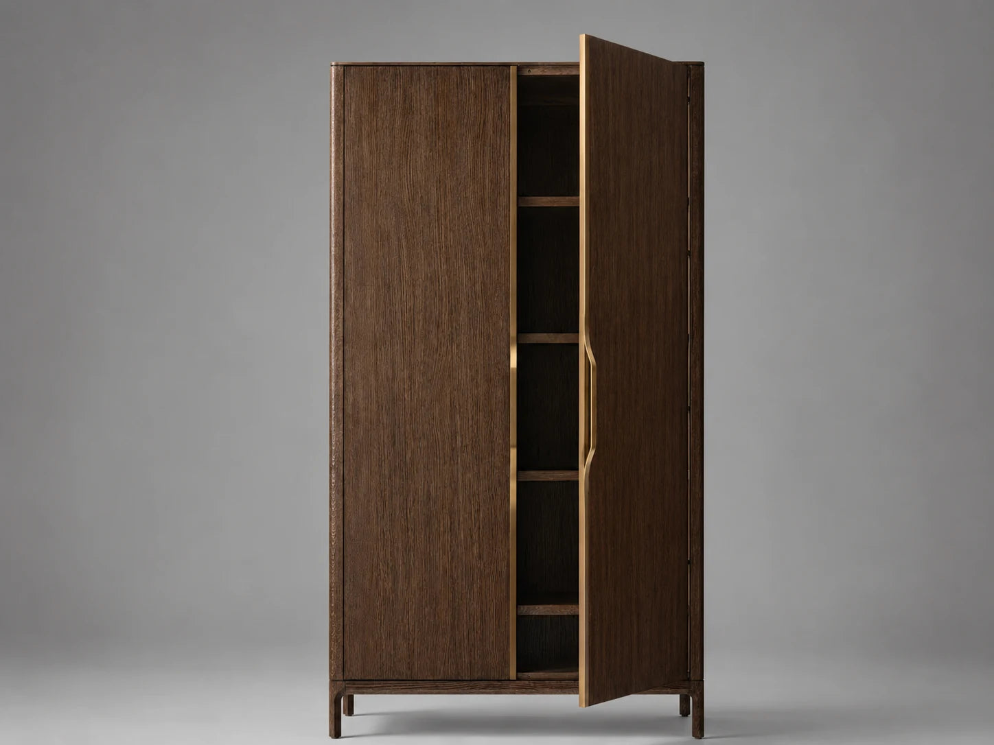 Oak Storage Cabinet II, detail view